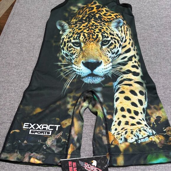 Exxact Sports Sublimated Adult Wrestling Singlet - Premium Powerlifting Singlet - Picture 6 of 11